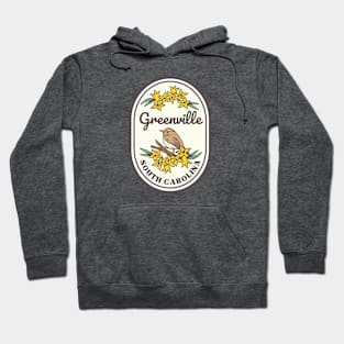 Greenville South Carolina Wren SC Tourist Souvenir Hoodie